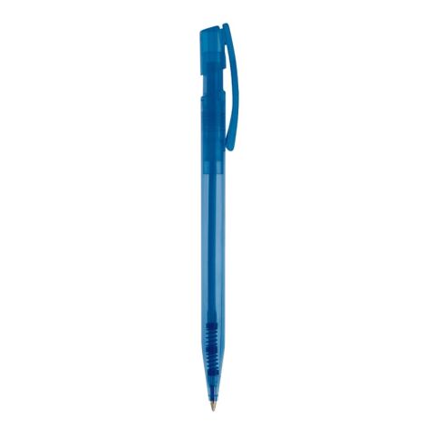 Bolígrafo Nash Transparente Azul / Blanco-Azul / Blanco | Impresión De Pantalla 1 color | 180 grados del clip | 45 mm x 25 mm | no disponible