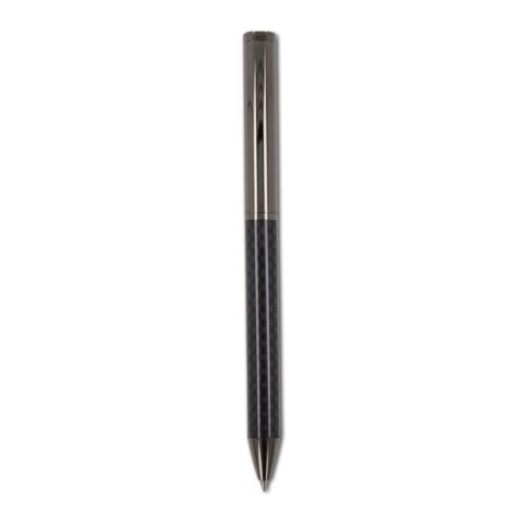 Set de bolígrafo y roller de metal en estuche de regalo gris metálico oscuro-gris metálico oscuro | sin montaje de publicidad | no disponible | no disponible | no disponible