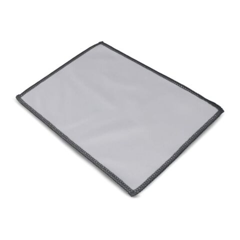 Paño de limpieza de microfibra R-PET 13 x 18cm Blanco | sin montaje de publicidad | no disponible | no disponible | no disponible