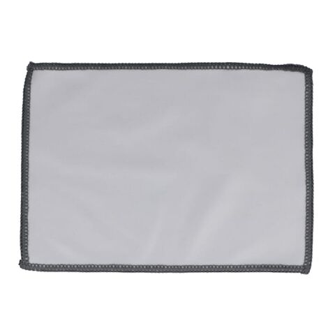 Paño de limpieza de microfibra R-PET 13 x 18cm Blanco | sin montaje de publicidad | no disponible | no disponible | no disponible