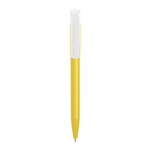 Bolígrafo S45 Bio opaco Amarillo-Blanco | Tampografía 1 color | on the clip | 25 mm x 6 mm | no disponible