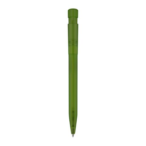 Bolígrafo S45 R-PET transparente Verde-Verde | Impresión De Pantalla 1 color | 270 grados del clip | 45 mm x 25 mm | no disponible