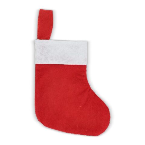 Medias de Navidad de fieltro 24cm Blanco-Rojo / Blanco | sin montaje de publicidad | no disponible | no disponible