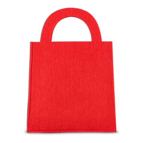 Bolsa de fieltro para regalo 15x21cm Rojo / Blanco | sin montaje de publicidad | no disponible | no disponible