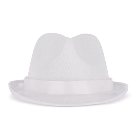 Gorro de poliéster con banda Blanco | sin montaje de publicidad | no disponible | no disponible