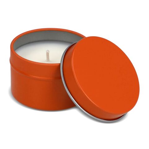 Vela aromática Dhyana a base de plantas en lata reciclada Naranja | sin montaje de publicidad | no disponible | no disponible