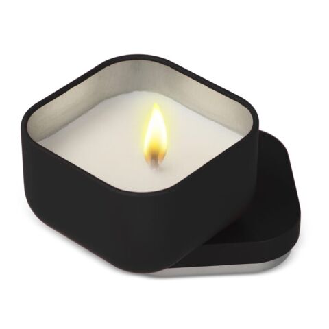 Vela aromática Ananda en lata reciclada Negro | sin montaje de publicidad | no disponible | no disponible