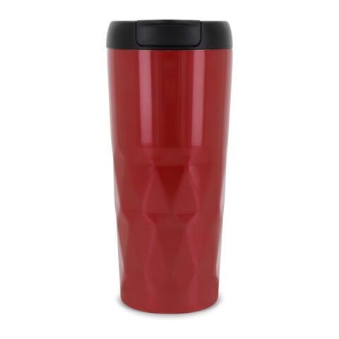 Termo con forma de rombos 450ml Rojo / Blanco | sin montaje de publicidad | no disponible | no disponible | no disponible