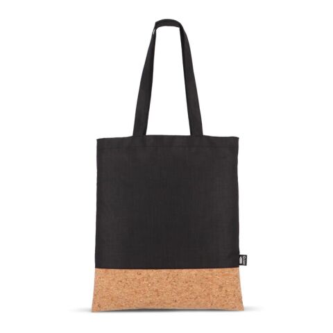 Bolsa de transporte R-PET y corcho 35 x 40cm Negro