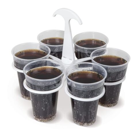 Transportador de bebidas 25cl-33cl/ Original Cupkeeper Blanco | sin montaje de publicidad | no disponible | no disponible | no disponible