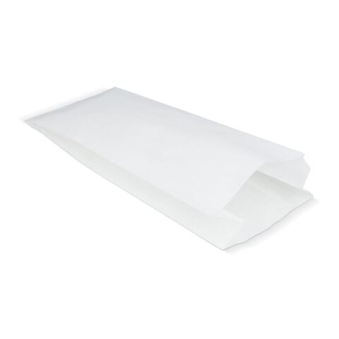 Bolsa de papel 50g/m² 14 x 6 x 27cm Blanco | sin montaje de publicidad | no disponible | no disponible