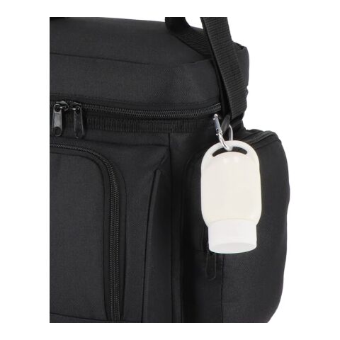 Loción solar con mosquetón SPF30 material reciclado Blanco | sin montaje de publicidad | no disponible | no disponible