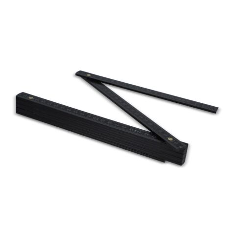 Regla plegable de madera 2m premium pintada Negro