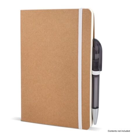 Cuaderno de tapas blandas Papel kraft A5 Blanco | sin montaje de publicidad | no disponible | no disponible