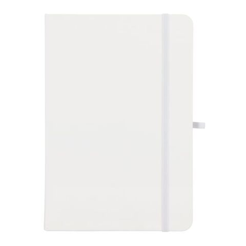 Cuaderno Olmo tapa dura PU A5 con notas adhesivas Blanco | sin montaje de publicidad | no disponible | no disponible