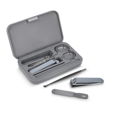 Set de manicura de 5 piezas Kira Gris | Tampografía 1 color | top | 65 mm x 60 mm