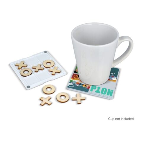 Posavasos Tic-Tac-Toe Blanco | sin montaje de publicidad | no disponible | no disponible