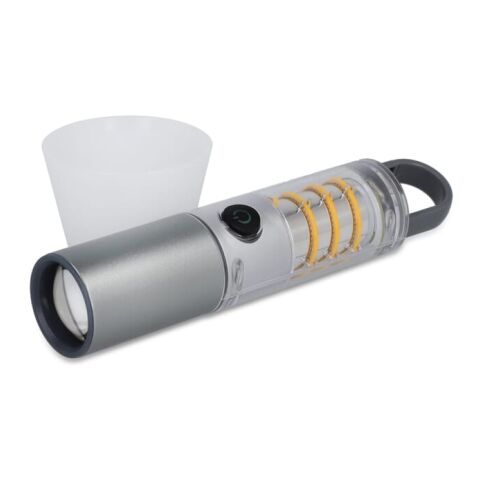 Linterna multifunción materiales reciclados Plateado | sin montaje de publicidad | no disponible | no disponible