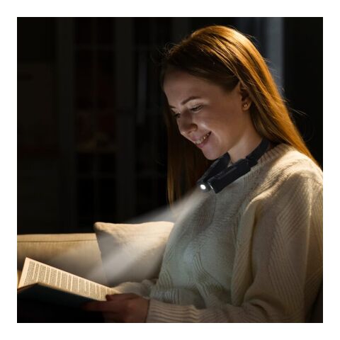 Linterna de cuello manos libres recargable Negro | sin montaje de publicidad | no disponible | no disponible