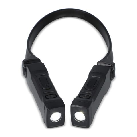 Linterna de cuello manos libres recargable negro | sin montaje de publicidad | no disponible | no disponible