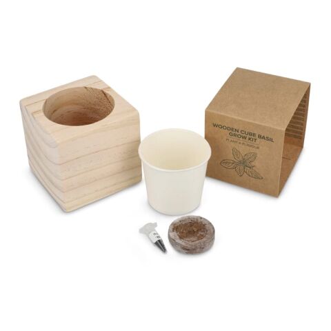 Juego de maceteros de madera FSC – Albahaca Natural | sin montaje de publicidad | no disponible | no disponible