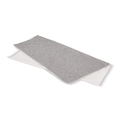 Toalla de secado rápido R-PET 70x140cm sublimación Blanco-Gris | sin montaje de publicidad | no disponible | no disponible