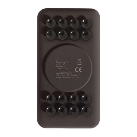 Powerbank inalámbrico con ventosas negro | sin montaje de publicidad | no disponible | no disponible | no disponible