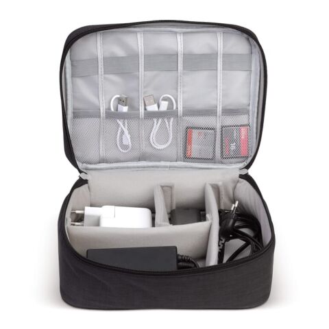 Organizador de viaje para objectos electrónicos Negro | sin montaje de publicidad | no disponible | no disponible | no disponible