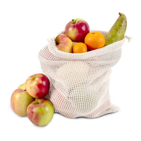 Bolsa de comida reutilizable de algodón OEKO-TEX® 25x30cm Ecru | sin montaje de publicidad | no disponible | no disponible | no disponible