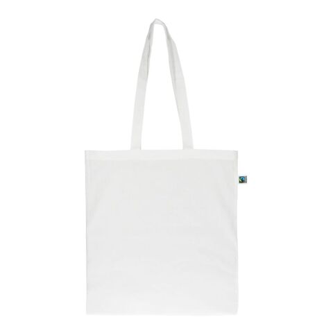 Bolsa Fairtrade larga 140g 38x42 Blanco | sin montaje de publicidad | no disponible | no disponible | no disponible