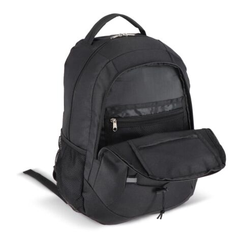 Mochila con detalle de cordón R-PET 25L Negro | sin montaje de publicidad | no disponible | no disponible | no disponible