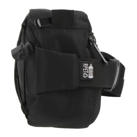 Bolso cruzado R-PET con cordón de ajuste Negro | sin montaje de publicidad | no disponible | no disponible | no disponible