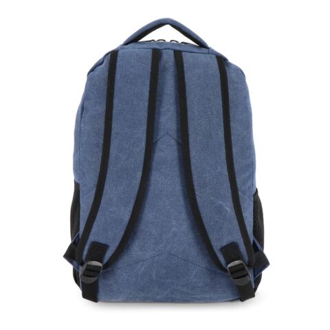 Mochila de lona de algodón reciclado Harper Azúl oscuro