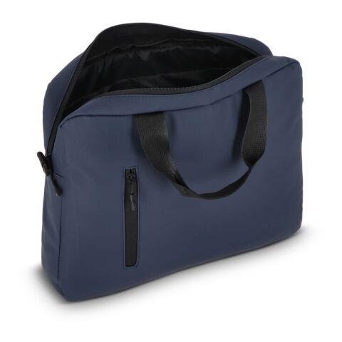 Bolso mensajero para portátil PU SoMa 28 x 38 x 5 cm Azúl oscuro | sin montaje de publicidad | no disponible | no disponible