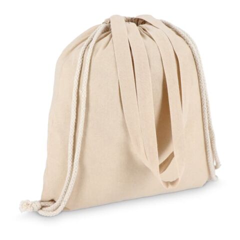 Bolsa de algodón con cordón OEKO-TEX® 38 x 42 cm 140 g/m². Ecru | sin montaje de publicidad | no disponible | no disponible