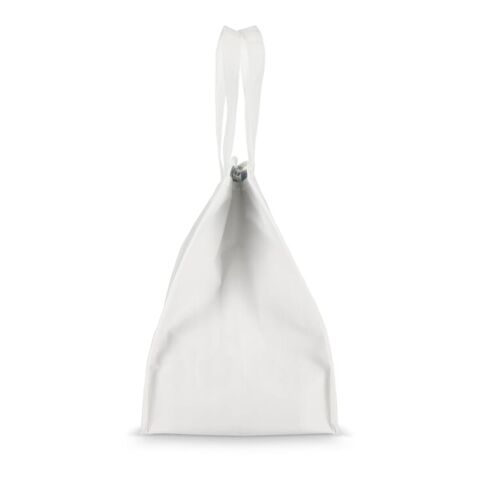 R-PET Bolsa nevera no tejida 33x 25,5 x 37 cm 75 g/m². Blanco