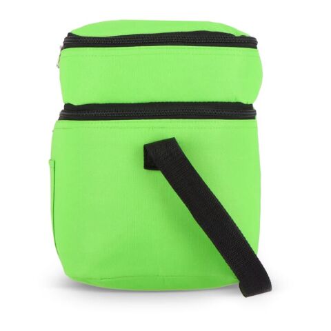 R-PET 600D Bolsa nevera doble compartimento 30 x 20 x 25cm 12L Luz Verde