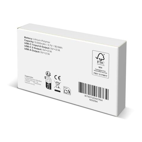 Batería externa Bamboo 5000 mAh Natural | sin montaje de publicidad | no disponible | no disponible