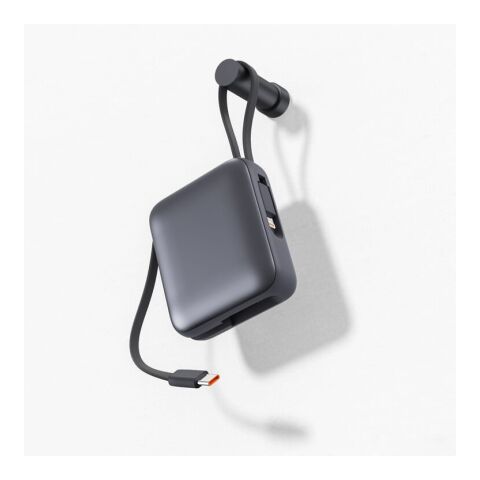 Nova Powerbank 22,5 W Power Delivery con cables integrados 10 000 mAh gris oscuro | sin montaje de publicidad | no disponible | no disponible