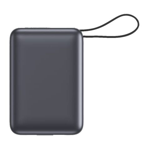 Nova Powerbank 22,5 W Power Delivery con cables integrados 20 000 mAh gris oscuro | Impresión Digital | top | 80 mm x 50 mm