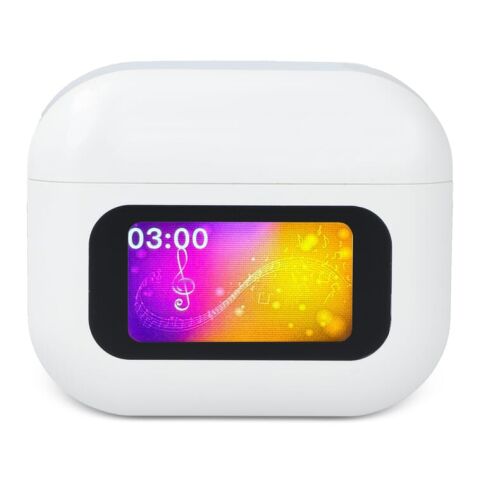 Auriculares ANC inalámbricos con control de pantalla táctil LCD Blanco | sin montaje de publicidad | no disponible | no disponible