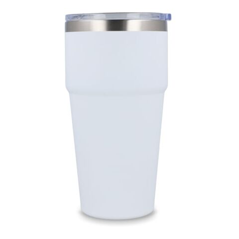 Taza de coche de cerámica suave al tacto 500ml Blanco | sin montaje de publicidad | no disponible | no disponible