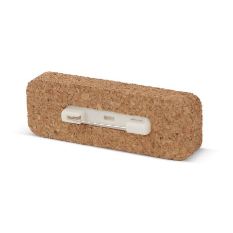 Placa identificativa de corcho con alfiler Natural | sin montaje de publicidad | no disponible | no disponible | no disponible
