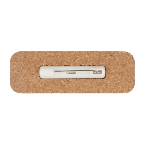 Placa identificativa de corcho con alfiler Natural | sin montaje de publicidad | no disponible | no disponible | no disponible