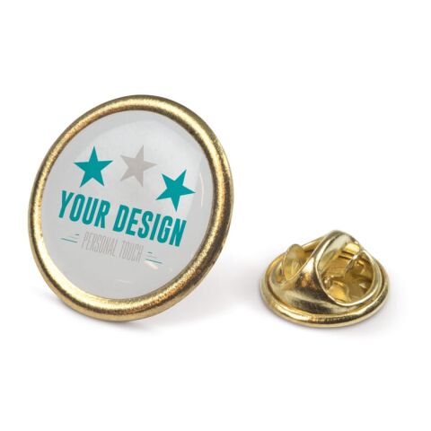 Pin de metal Ø20mm Oro | sin montaje de publicidad | no disponible | no disponible | no disponible