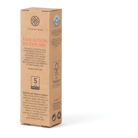 Bolígrafo brújula portátil Nordic Drift Trail RCS Infinity negro | sin montaje de publicidad | no disponible | no disponible