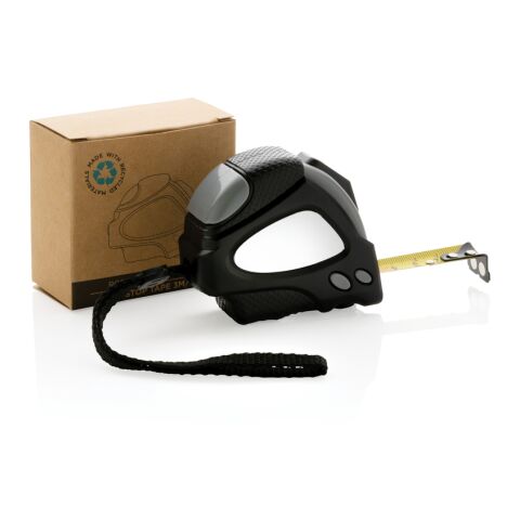 Flexómetro auto stop RCS plástico reciclado 3m/16mm negro | sin montaje de publicidad | no disponible | no disponible