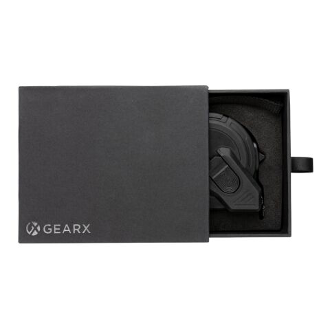 Flexómetro Gear X 5M retráctil lenta/rápida negro | sin montaje de publicidad | no disponible | no disponible