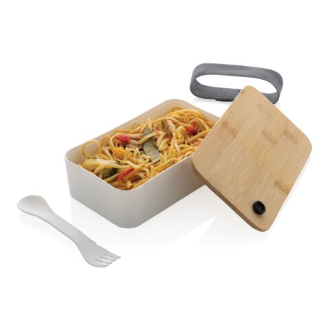 Fiambrera RCS con tapa RPP de bambú blanco | sin montaje de publicidad | no disponible | no disponible
