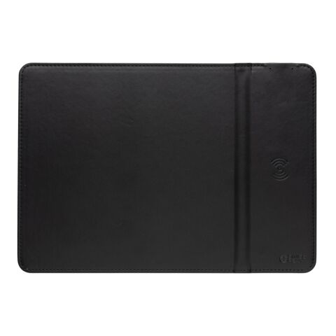 Alfombrilla de carga inalámbrica RCS PU reciclada 10W negro | sin montaje de publicidad | no disponible | no disponible